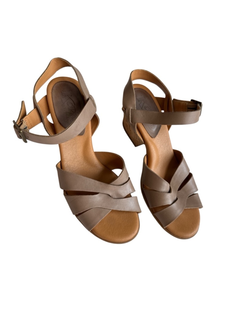 Women's Kork-Ease leather strapy sandals size 7